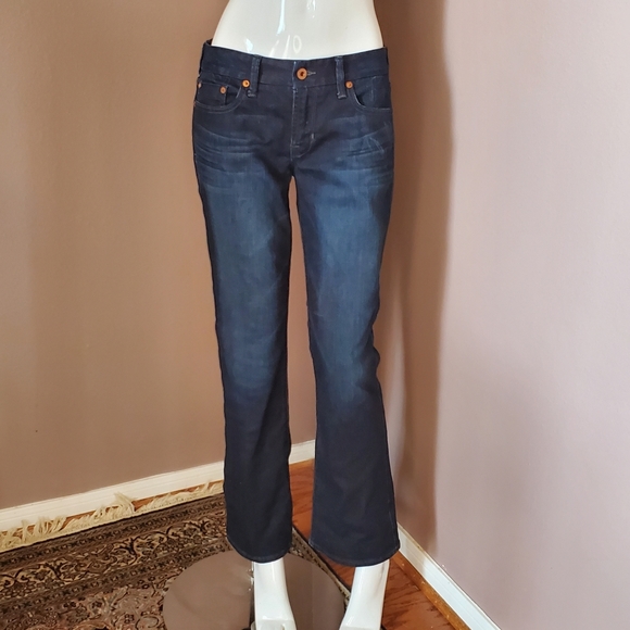 LUCKY Brand Sweet Jean Boot dark jeans 4 27 Ankle - Picture 1 of 5